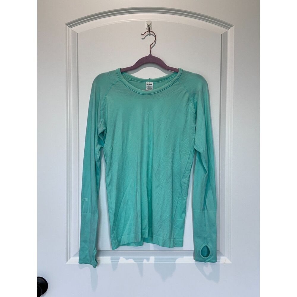 TKEQ The Kennedy Seamless Long Sleeve Athletic Top Mint Green Size M / L
